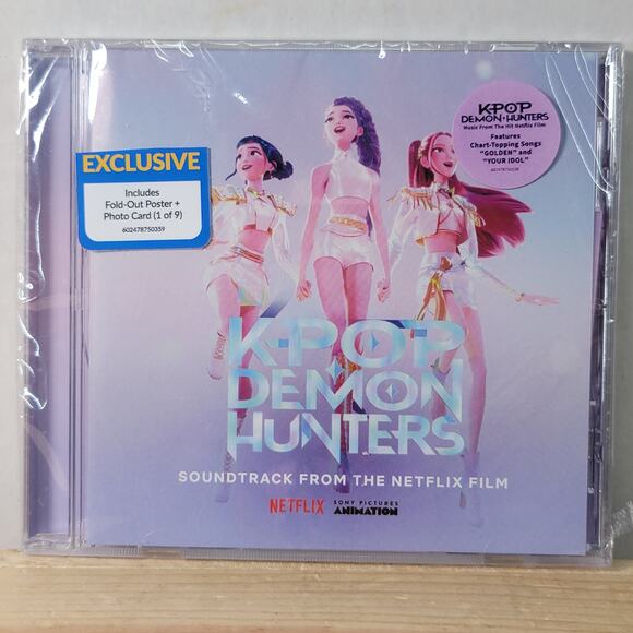 CD K-Pop Demon Hunters - From Netflix Film + Poster & Photo Card NEW/SEALED - Picture 1 of 5
